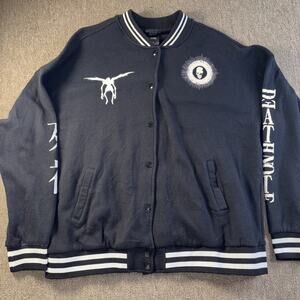 Death Note Button Up Jacket Black Anime XL
